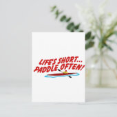 Lifes Short Paddle Vaak Briefkaart (Staand voorkant)