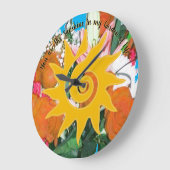 Life's Sunshine Ronde Wandklok (Hoek)