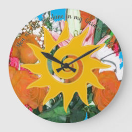 Life's Sunshine Ronde Wandklok