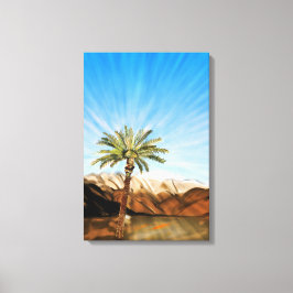 Life's Sustaining Palm Tree - Vinyl Fotobehang Canvas Afdruk