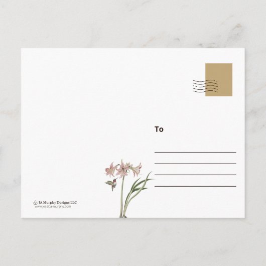 Life's Swell Hummingbird -Style Briefkaarten (Achterkant)