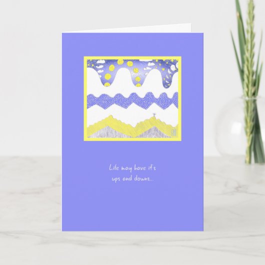 Life's Ups & Downs on Periwinkle Inspiration Kaart (Voorkant)