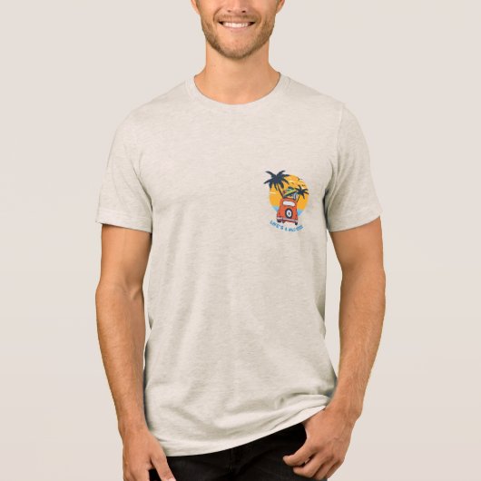 Life's wild ride Tri-Blend shirt (Voorkant)