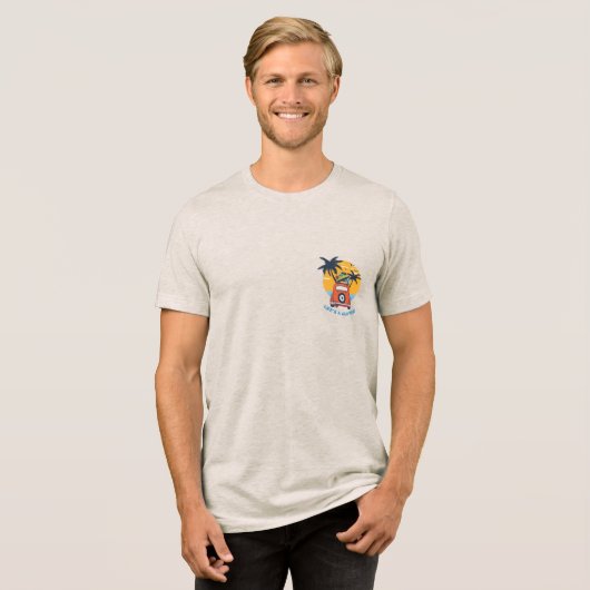Life's wild ride Tri-Blend shirt (Voorkant volledig)