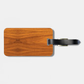 Lifesaver Chrome als Anchor op Teak Veneer Bagagelabel (Achterkant horizontaal)