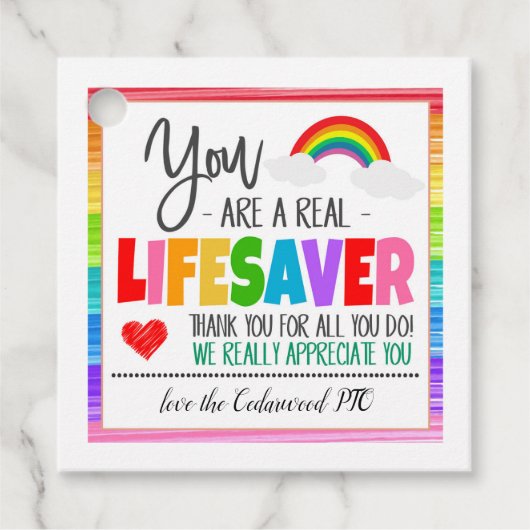 Lifesaver Gift Label (Voorkant)