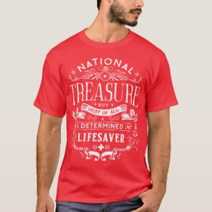 Lifesaver Redder Life Guard Nationale Schat T-shirt