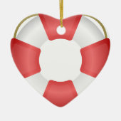 Lifesaver Ring Keramisch Ornament (Voorkant)