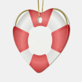 Lifesaver Ring Keramisch Ornament (Links)
