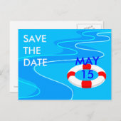 Lifesaver Sla de datum op Aankondigingskaart (Voorkant / Achterkant)