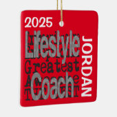 Lifestyle Coach Buitengewoon CUSTOM Keramisch Ornament (Rechts)