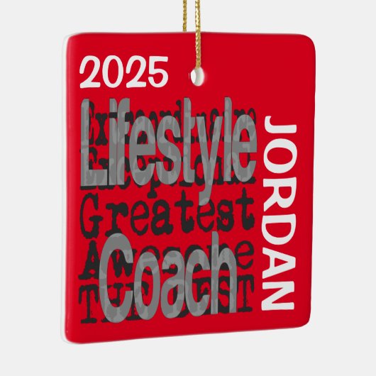 Lifestyle Coach Buitengewoon CUSTOM Keramisch Ornament (Rechts)