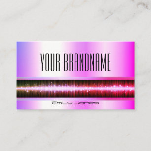Lifestyle Flashy Pink Paars Holographic Effect Visitekaartje