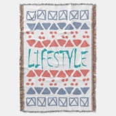 LIFESTYLE – Kleurrijk geometrisch stampatroon Deken (Voorkant Verticaal)