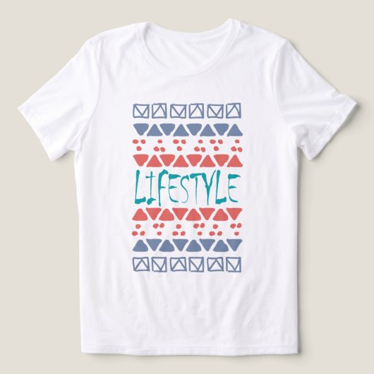 Lifestyle Statement – Modern Tribal-Inspired Tri-Blend Shirt (Design voorkant)