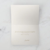 Lifetime Butterflies Ivoor Gold Fold Vrijgezellenf Bedankkaart (Binnen)