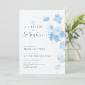 Lifetime Butterflies Romantisch Blauw Vrijgezellen Kaart (Staand voorkant)