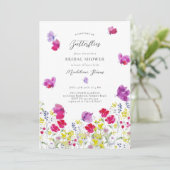 Lifetime Butterflies Wildflower Love Vrijgezellenf Kaart (Staand voorkant)