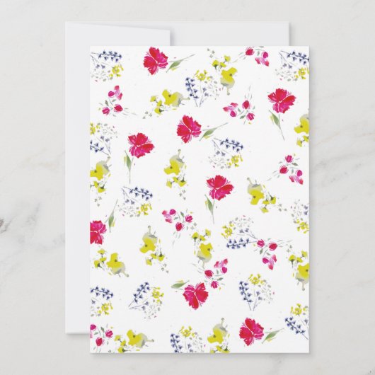 Lifetime Butterflies Wildflower Love Vrijgezellenf Kaart (Achterkant)