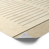 Lifetime Commitment Guestbook Weduwcertificaat Poster (Hoek)