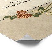 Lifetime Commitment Weduwcertificaat Poster (Hoek)