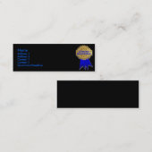 Lifetime-garantiefaciliteit Mini Visitekaartje (Voorkant / Achterkant)