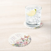 Lifetime of butterflies bridal shower favors kartonnen onderzetters (Insitu)