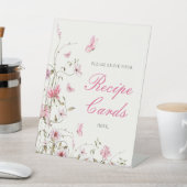 Lifetime of Butterflies Recept Kaarten Vrijgezelle Reclamebord Met Voetstuk (Insitu)