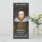 Lifetime portret van Shakespeare Kaart (Staand voorkant)