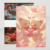 Lifetime Promise: Dromerige Teddybeer bruiloft uit Kaart (Voorkant / Achterkant)