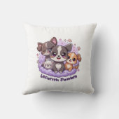 Lifetith Pawers Pillow - Schattigee Cartoon Puppy  Kussen (Achterkant)