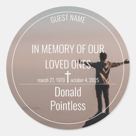 Lifeworks 002 klassieke ronde sticker (Voorkant)