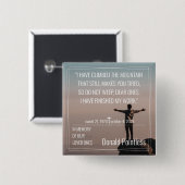 Lifeworks 002-toets vierkante button 5,1 cm (Voorkant /achterkant)