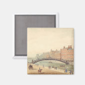 Liffey Bridge in Dublin door Samuel Frederick Broc Magneet (Voorkant / Achterkant)