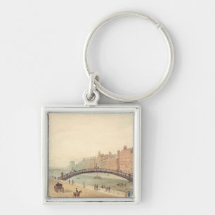 Liffey Bridge in Dublin door Samuel Frederick Broc Sleutelhanger