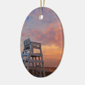 Lifmeester met dramatische hemel. keramisch ornament (Links)