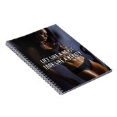 Lift als een beest, eruit als een schoonheid - Wor Notitieboek (Rechterzijde)