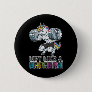 Lift als een eenhoorn fitnesstraining bodybuild ronde button 5,7 cm