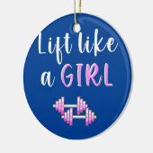 Lift als een meisje keramisch ornament (Links)