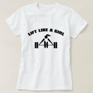 Lift als een meisje - zwart t-shirt