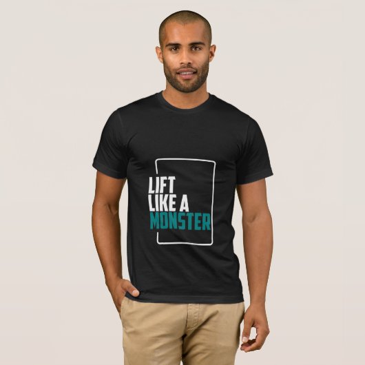 Lift als een monster - Gym T-shirt (Voorkant volledig)