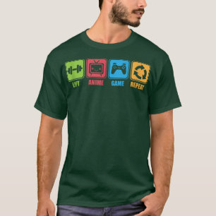 Lift, Anime, Video Games, Herhaal Gym Motivatie T-shirt