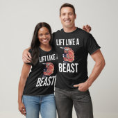 Lift as a Beast Backprint Bodybuilding T-shirt (Unisex)