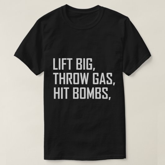 Lift Big Throw Gas Hit Bombs Pullover Hoodie (Design voorkant)