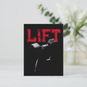 Lift Bodybuilding Fitness Motivatie Briefkaart (Staand voorkant)