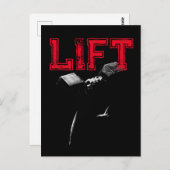 Lift Bodybuilding Fitness Motivational Briefkaart (Voorkant / Achterkant)