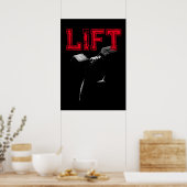 Lift Bodybuilding Fitness Motivational Poster (Keuken)