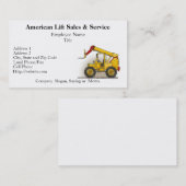 Lift Construction Visitekaartjes (Voorkant / Achterkant)