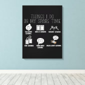 Lift Constructor Lift Mechanische Lift Canvas Afdruk (Insitu (Houten vloer))