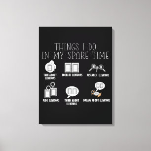 Lift Constructor Lift Mechanische Lift Canvas Afdruk